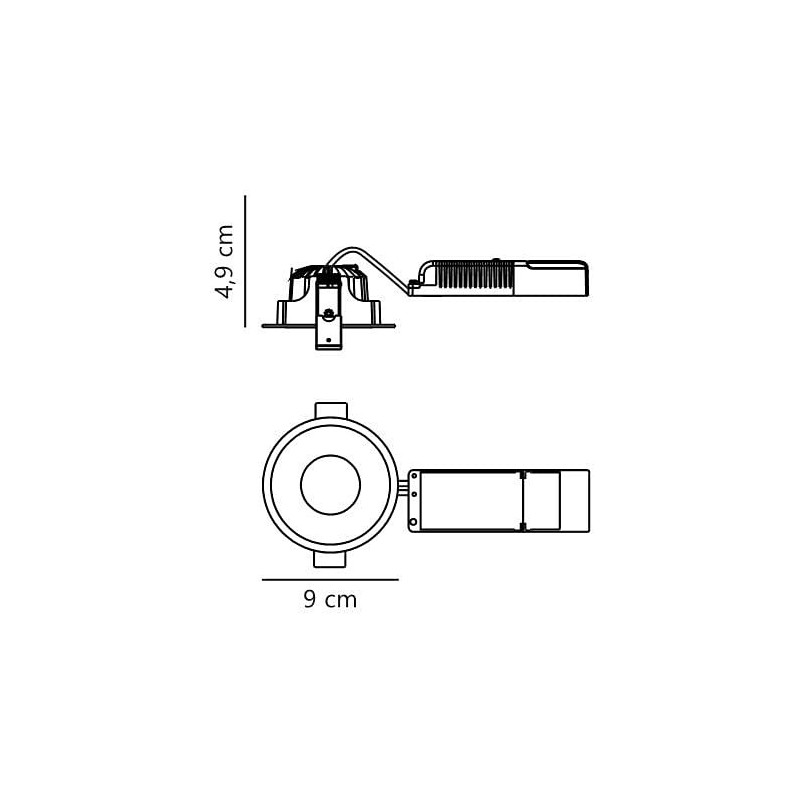 Downlight LED Albric Nordlux - Czarny, IP44 - Kup Teraz!