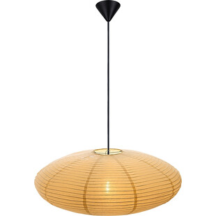 Lampa wisząca Villo Nordlux | Japandi, Żółty papier ryżowy