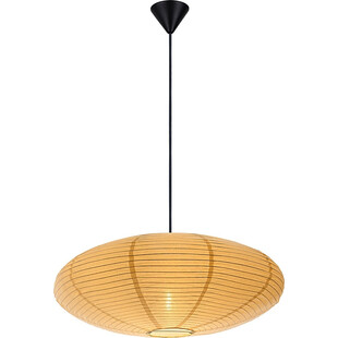 Lampa wisząca Villo Nordlux | Japandi, Żółty papier ryżowy