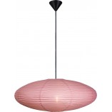 Lampa wisząca Japandi Villo - Różowy klosz papier ryżowy | Nordlux