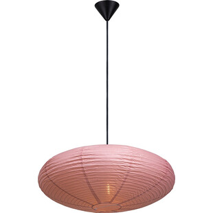 Lampa wisząca Japandi Villo - Różowy klosz papier ryżowy | Nordlux