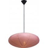 Lampa wisząca Japandi Villo - Różowy klosz papier ryżowy | Nordlux