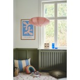 Lampa wisząca Japandi Villo - Różowy klosz papier ryżowy | Nordlux