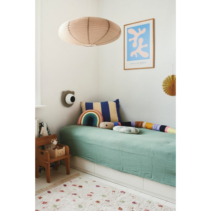 Lampa wisząca Japandi Villo | Nordlux - Brązowa, papier ryżowy