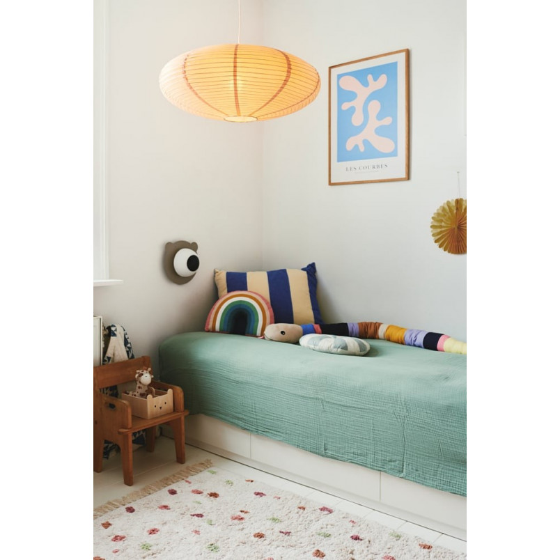 Lampa wisząca Japandi Villo | Nordlux - Brązowa, papier ryżowy