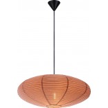 Lampa wisząca Japandi Villo | Nordlux - Brązowa, papier ryżowy
