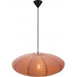 Lampa wisząca Japandi Villo | Nordlux - Brązowa, papier ryżowy
