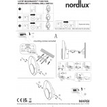 Kinkiet Nordlux Marsi LED beżowy | Oświetlenie Japandi