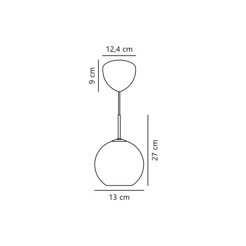 Lampa wisząca Franca Nordlux - Szkło Opal / Mosiądz | Sklep Lamp