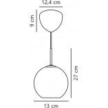 Lampa wisząca Franca Nordlux - Szkło Opal / Mosiądz | Sklep Lamp
