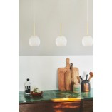 Lampa wisząca Franca Nordlux - Szkło Opal / Mosiądz | Sklep Lamp