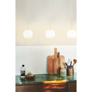 Lampa wisząca Franca Nordlux - Szkło Opal / Mosiądz | Sklep Lamp