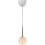 Lampa wisząca Franca Nordlux - Szkło Opal / Mosiądz | Sklep Lamp