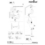Kinkiet Nordlux Franca - Szklana Kula z Włącznikiem | Sklep