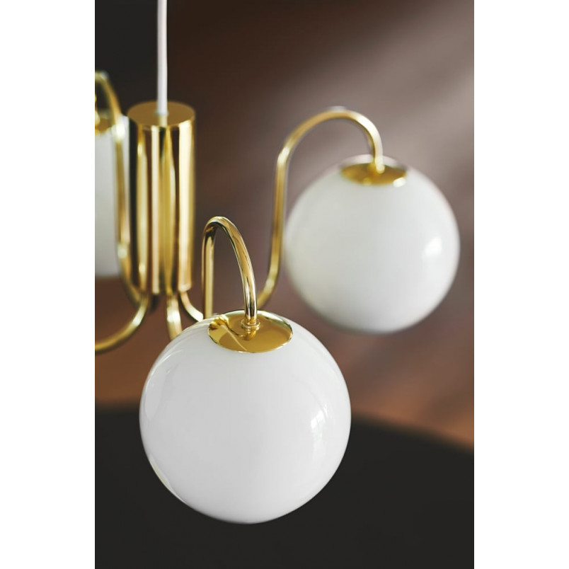 Lampa wisząca Franca IV - 4 szkła, mosiądz | Nordlux