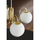Lampa wisząca Franca IV - 4 szkła, mosiądz | Nordlux