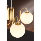 Lampa wisząca Franca IV - 4 szkła, mosiądz | Nordlux