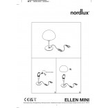 Lampa stołowa Ellen Mini fioletowa | Nordlux - Skandynawski Design