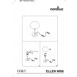 Lampa stołowa Ellen Mini czarna - Nordlux | Skandynawski design