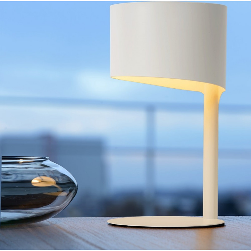 Lampa stołowa Knulle biała Lucide - Skandynawski design