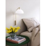 Kinkiet Retro Ellen Nordlux | Biały/Mosiądz 20cm