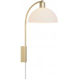 Kinkiet Retro Ellen Nordlux | Biały/Mosiądz 20cm