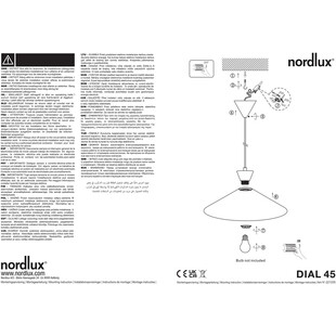 Lampa wisząca Dial czarna - Nordlux | Skandynawski Design