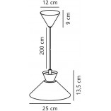 Lampa wisząca czarna Nordlux Dial | Skandynawski design