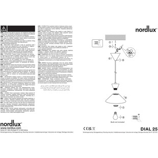 Lampa wisząca czarna Nordlux Dial | Skandynawski design