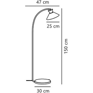 Lampa podłogowa czarna Nordlux Dial | Skandynawski Design