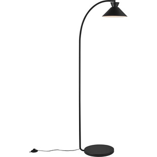 Lampa łukowa Dial czarna do salonu, sypialni czy gabinetu