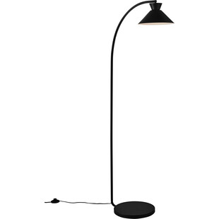 Lampa łukowa Dial czarna do salonu, sypialni czy gabinetu