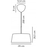 Lampa wisząca Art Deco Clasi czarna Nordlux | Salon, kuchnia