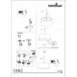 Lampa wisząca Art Deco Clasi czarna Nordlux | Salon, kuchnia