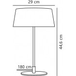 Lampa stołowa Art Deco Clasi czarno-złota | Nordlux