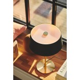 Lampa stołowa Art Deco Clasi czarno-złota | Nordlux