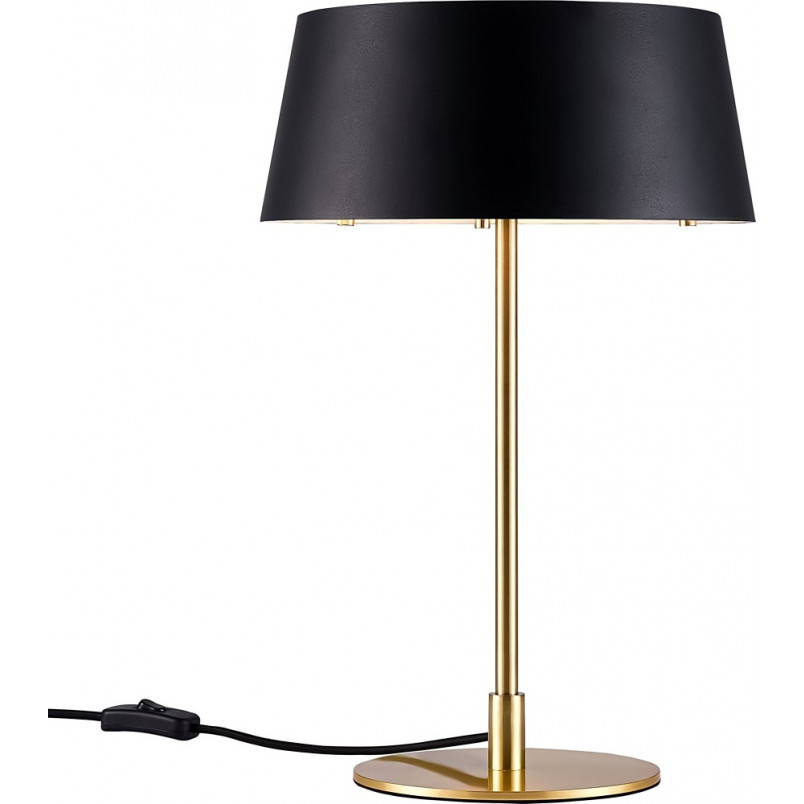 Lampa stołowa Art Deco Clasi czarno-złota | Nordlux