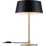Lampa stołowa Art Deco Clasi czarno-złota | Nordlux