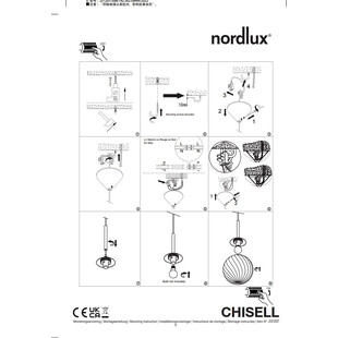 Lampa wisząca Art Deco Chisell | Nordlux - Elegancja i styl