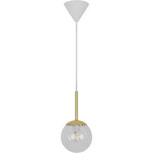 Lampa wisząca Art Deco Chisell - Nordlux | Szkło, Mosiądz