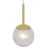 Lampa wisząca Art Deco Chisell - Nordlux | Szkło, Mosiądz
