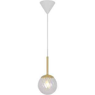Lampa wisząca Art Deco Chisell - Nordlux | Szkło, Mosiądz