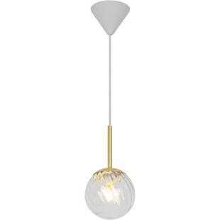 Lampa wisząca Art Deco Chisell - Nordlux | Szkło, Mosiądz
