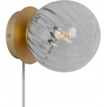 Kinkiet Nordlux Chisell: Szkło Art Deco, Mosiądz | Sklep Lamp