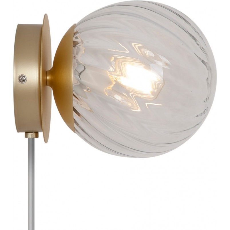 Kinkiet Nordlux Chisell: Szkło Art Deco, Mosiądz | Sklep Lamp