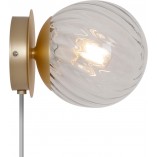 Kinkiet Nordlux Chisell: Szkło Art Deco, Mosiądz | Sklep Lamp