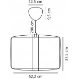 Lampa wisząca Cardine Nordlux | Japandi, Biało-Czarna - Kup Teraz!