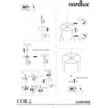 Lampa wisząca Cardine Nordlux | Japandi, Biało-Czarna - Kup Teraz!