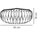 Lampa wisząca Belloy Nordlux - stylowy klosz papierowy 45cm