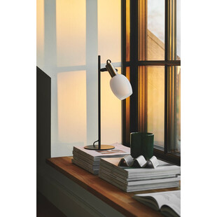 Lampa stołowa retro Arild | Nordlux - Biały/Czarny/Mosiądz
